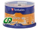 Диск DVD-R 4.7ГБ 16x Verbatim "43548", пласт.коробка, на шпинделе